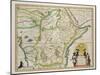 Map of Ethiopia Showing Five African States, c.1690 G. Blaeu's "Grooten Atlas" of 1648-65-null-Mounted Giclee Print