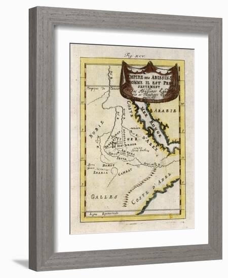 Map of Ethiopia-null-Framed Art Print