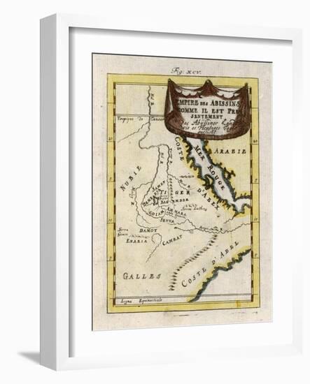 Map of Ethiopia-null-Framed Art Print