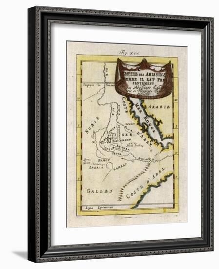 Map of Ethiopia-null-Framed Art Print