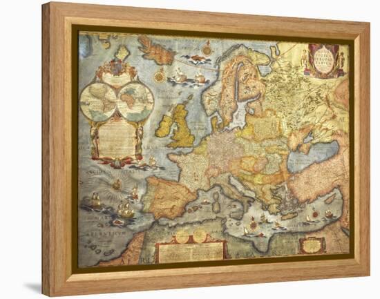 Map of Europe 1686-Joan Blaeu-Framed Premier Image Canvas