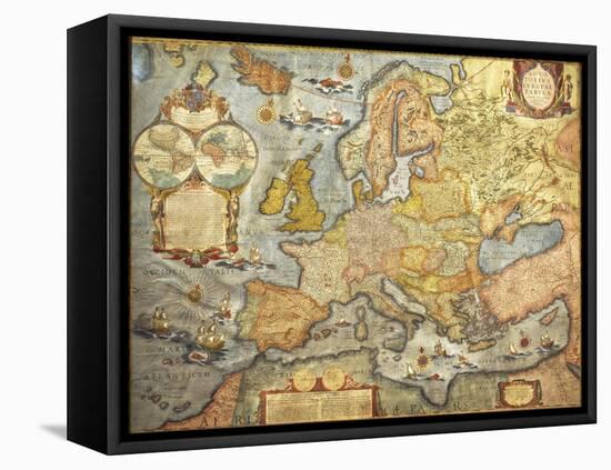 Map of Europe 1686-Joan Blaeu-Framed Premier Image Canvas