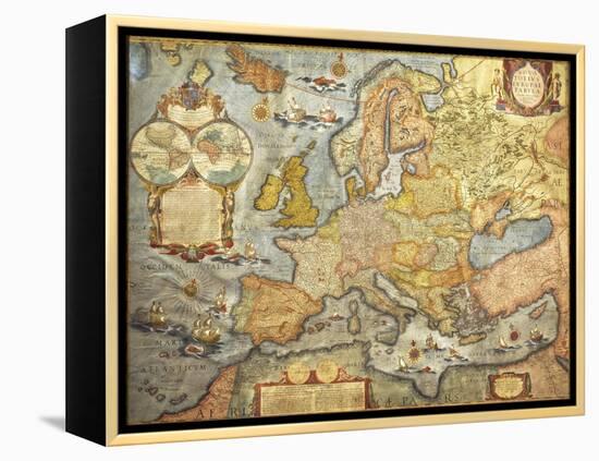 Map of Europe 1686-Joan Blaeu-Framed Premier Image Canvas