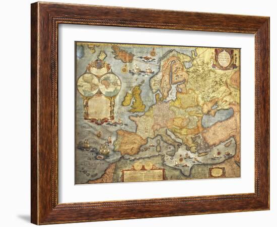 Map of Europe 1686-Joan Blaeu-Framed Giclee Print