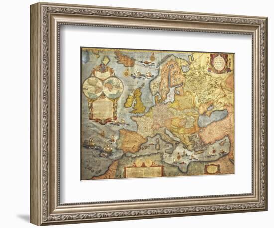 Map of Europe 1686-Joan Blaeu-Framed Giclee Print