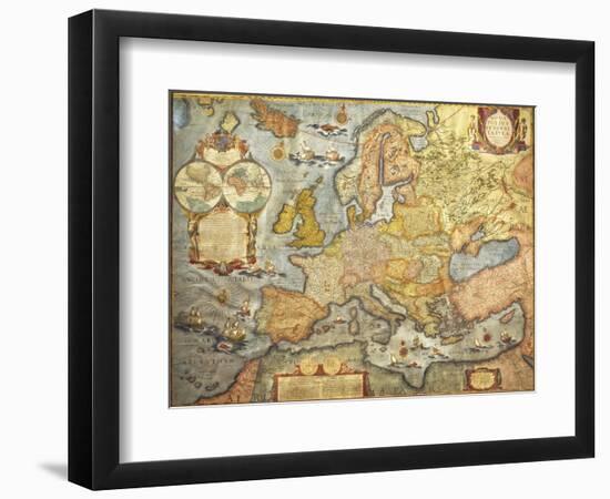 Map of Europe 1686-Joan Blaeu-Framed Giclee Print