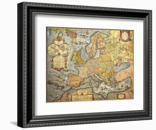 Map of Europe 1686-Joan Blaeu-Framed Giclee Print