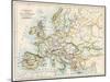 Map of Europe During the Crusades, 1000 to 1200 Ad-null-Mounted Giclee Print