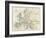 Map of Europe During the Crusades, 1000 to 1200 Ad-null-Framed Giclee Print