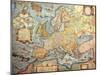 Map of Europe, from 1686 Copy of Atlas by Joan Blaeu-null-Mounted Giclee Print