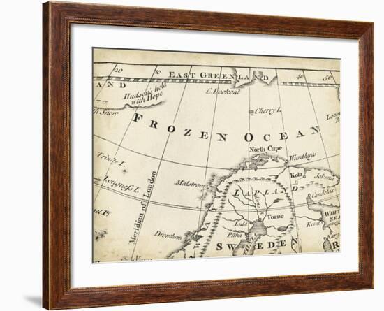 Map of Europe Grid II-T. Jeffreys-Framed Art Print