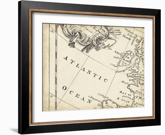 Map of Europe Grid IV-T. Jeffreys-Framed Art Print