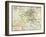 Map of Europe in 1810, During the Napoleonic Wars-null-Framed Giclee Print