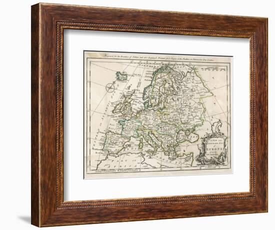 Map of Europe-J. Gibson-Framed Photographic Print