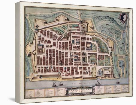'Map of Fano, Italy' Giclee Print | Art.com