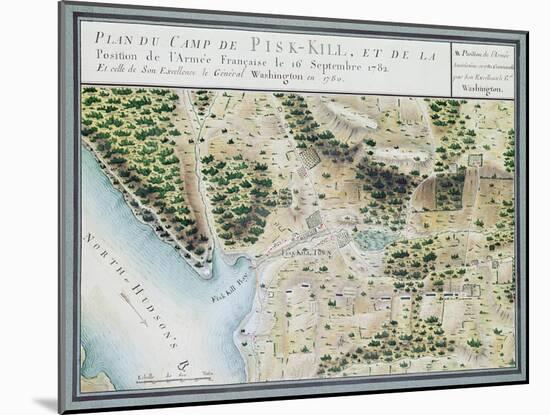 Map of Fisk-Kill and the Position of the French Army in 1782, from 'Guerre De L'Amerique', 1782-F. Dubourg-Mounted Giclee Print