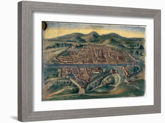 Map of Florence, 15th Century-null-Framed Giclee Print