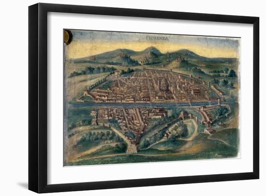 Map of Florence, 15th Century-null-Framed Giclee Print