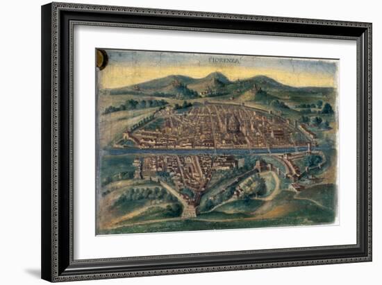 Map of Florence, 15th Century-null-Framed Giclee Print