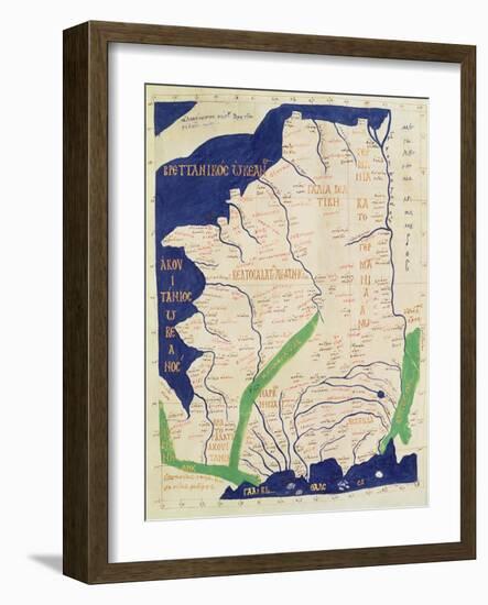 Map of France, from Geographia-Ptolemy-Framed Giclee Print