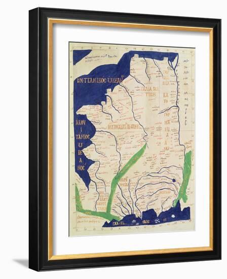 Map of France, from Geographia-Ptolemy-Framed Giclee Print