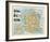 Map of France-The Vintage Collection-Framed Giclee Print