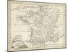 Map of France-T. Jeffreys-Mounted Art Print
