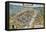 Map of Frankfurt Am Main-Abraham Ortelius-Framed Stretched Canvas