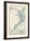 Map of Galveston Bay, Houston and Vicinity (C. 1900)-Encyclopaedia Britannica-Framed Premium Giclee Print