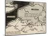 Map of German World War 2 Invasion and Allied Resistance in Early June 1940-null-Mounted Art Print