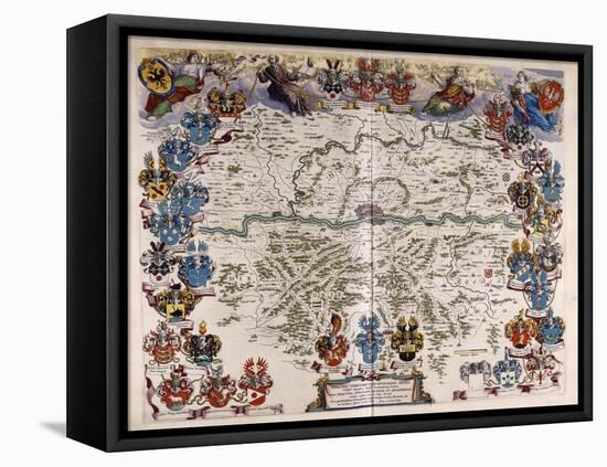 Map of Germany, C.1644-1645-Willem And Joan Blaeu-Framed Premier Image Canvas