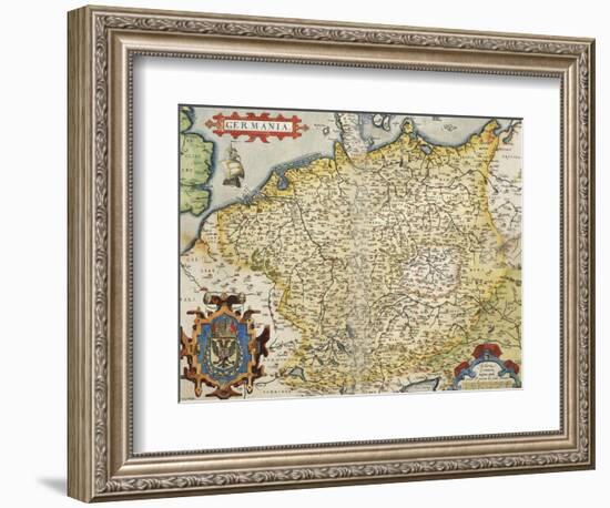 Map of Germany, from Theatrum Orbis Terrarum-null-Framed Giclee Print