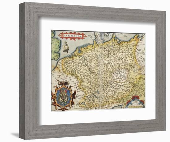 Map of Germany, from Theatrum Orbis Terrarum-null-Framed Giclee Print