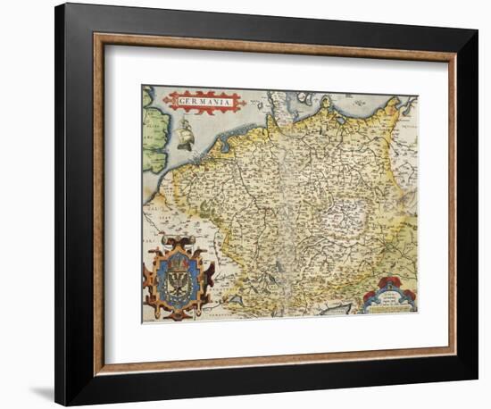 Map of Germany, from Theatrum Orbis Terrarum-null-Framed Giclee Print