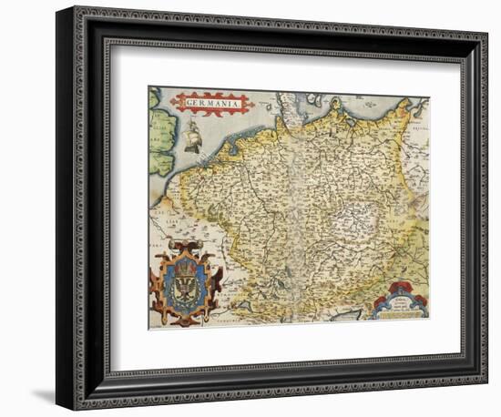 Map of Germany, from Theatrum Orbis Terrarum-null-Framed Giclee Print