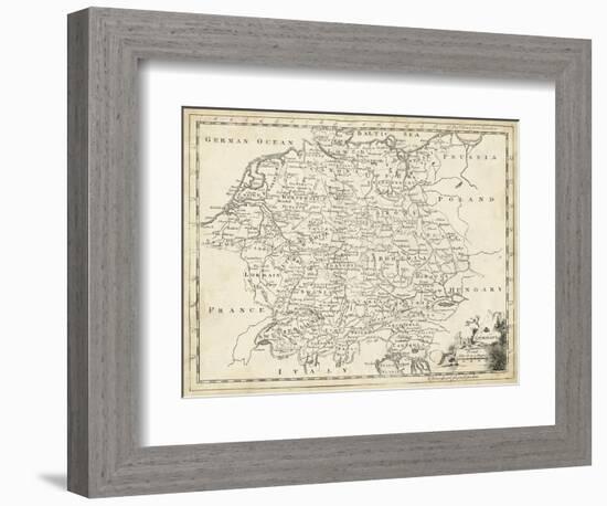 Map of Germany-T. Jeffreys-Framed Premium Giclee Print