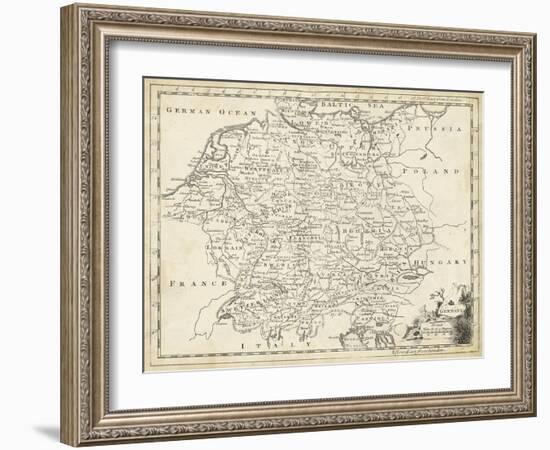 Map of Germany-T. Jeffreys-Framed Art Print