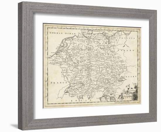 Map of Germany-T. Jeffreys-Framed Art Print