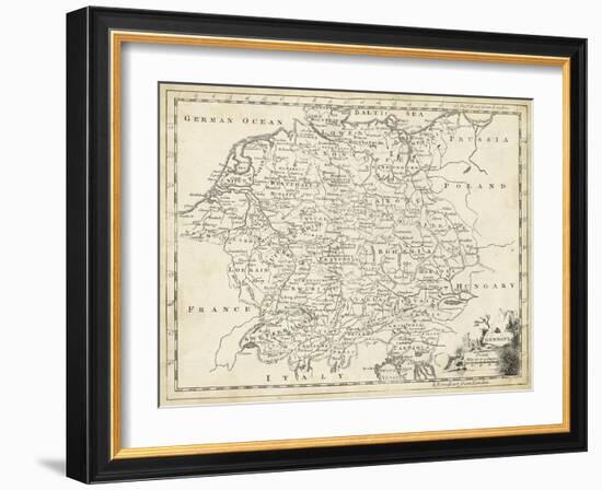 Map of Germany-T. Jeffreys-Framed Art Print