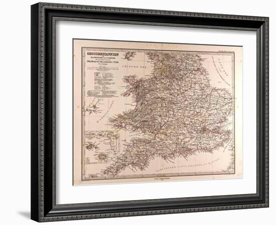 Map of Great Britain, 1872-null-Framed Giclee Print