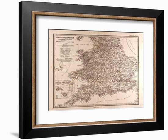 Map of Great Britain, 1872-null-Framed Giclee Print