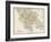 Map of Greece, 1870s-null-Framed Giclee Print