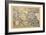 Map of Greece-Abraham Ortelius-Framed Art Print