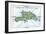 Map of Hispaniola in 1534, from Cartography of Peter Martyr and Oviedo-null-Framed Giclee Print