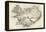 Map of Iceland, 1870s-null-Framed Premier Image Canvas