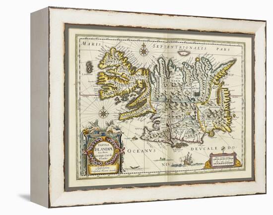 Map of Iceland, from 'Atlas Maior Sive Cosmographia Blaviana', 1662-Joan Blaeu-Framed Premier Image Canvas