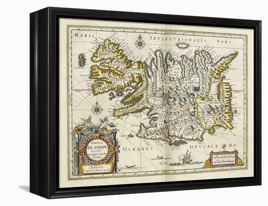 Map of Iceland, from 'Atlas Maior Sive Cosmographia Blaviana', 1662-Joan Blaeu-Framed Premier Image Canvas