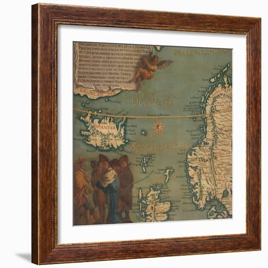 Map of Iceland, Scotland, Norway and Sweden-Giustino Menescardi-Framed Giclee Print