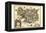 Map Of Iceland-Willem Janszoon Blaeu-Framed Stretched Canvas