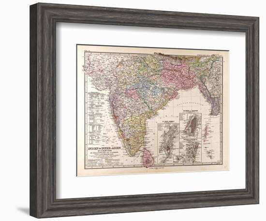 Map of India, 1876-null-Framed Giclee Print